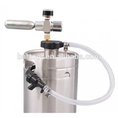 Free Sample Plastic Draft Beer Barrel Dispenser With Picnic Tap For 2l Mini Keg