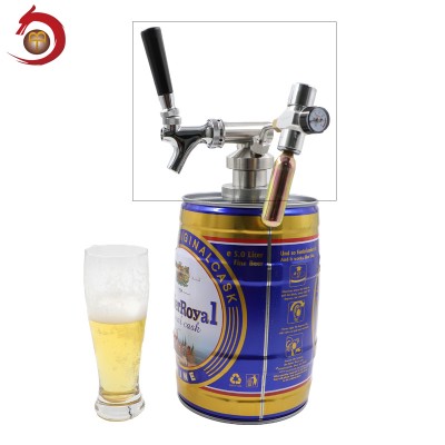 food frade new design patent 5l tinplate beer keg dispenser