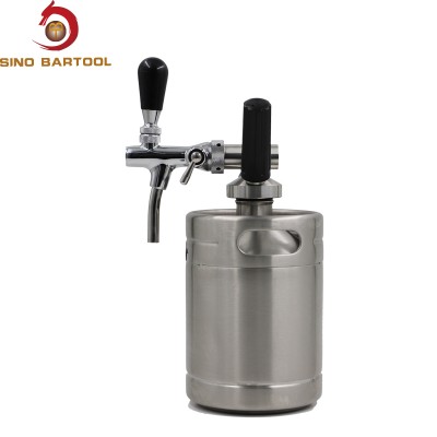 Home brewing portable N2O stainless steel 64oz home party nitro cold brew coffee maker tap mini keg