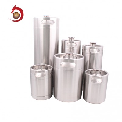 Free sample 2l 64oz refillable passivated stainless steel small homebrew empty draft beer mini keg