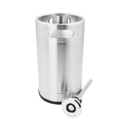 new flat bottom stainless steel nitro coffee soda keg 5l empty beer kegs